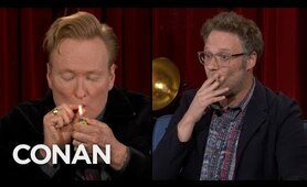 Conan Takes A Hit Of Seth Rogen’s Joint  - CONAN on TBS